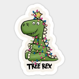 Tree Rex Christmas Sticker